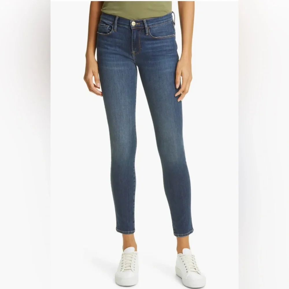 FRAME Le Skinny de Jeanne Crop Jeans - Picture 2 of 7